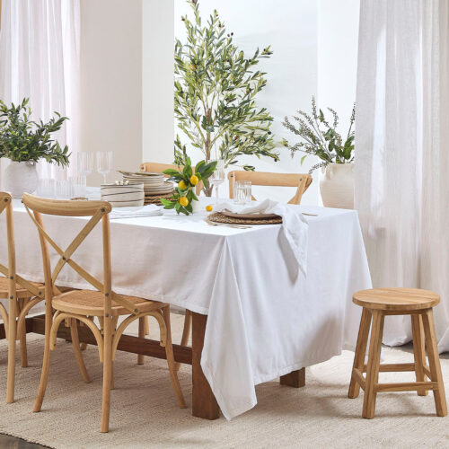 White Cotton Tablecloths