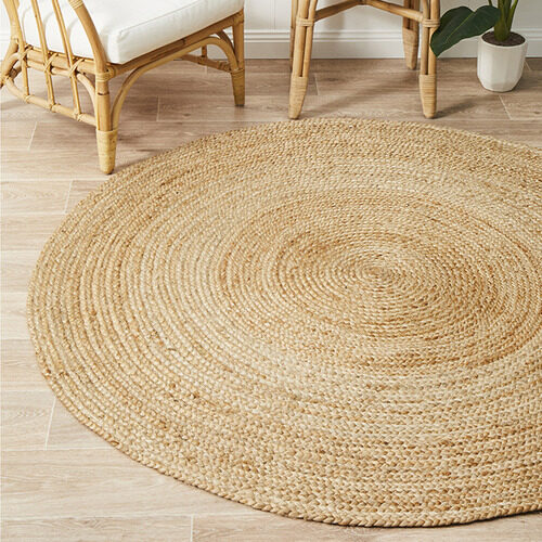 LARGE JUTE WOVEN RUG