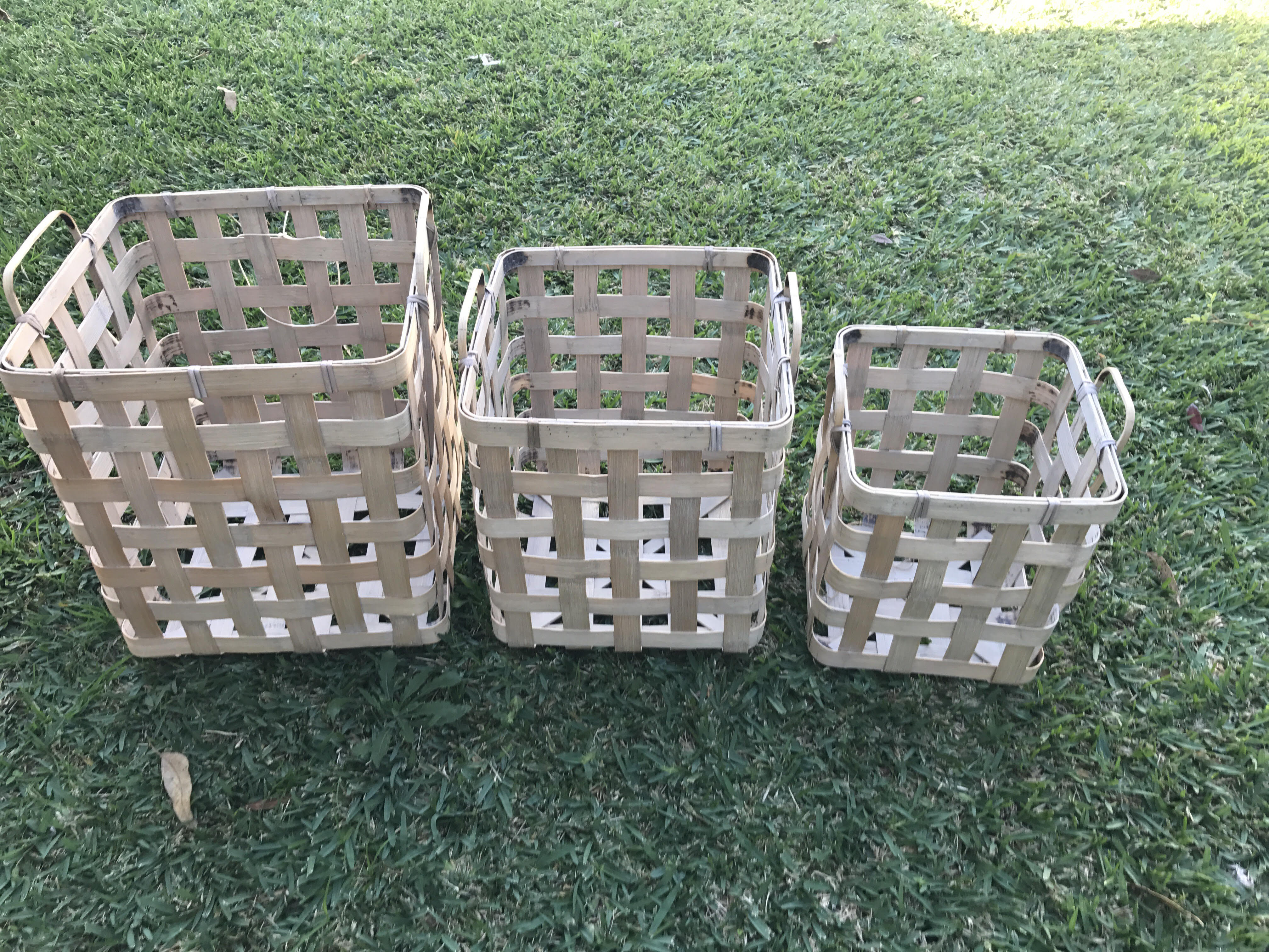 WOODEN BASKETS (SET OF 3) – The Wedding + Event Creators