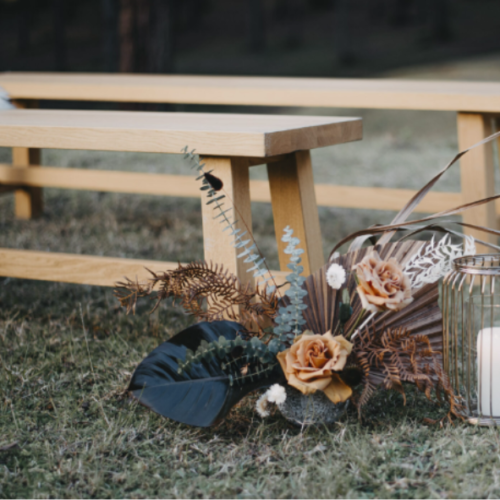 NATURAL OAK BENCH SEAT