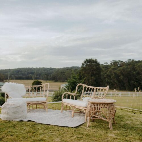 Natural Bamboo Rattan - Double Sofa