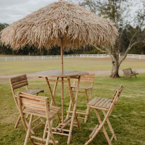 BAHAMAS SEAGRASS BAMBOO BAR SET