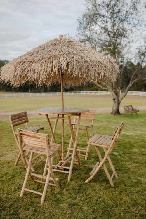 BAHAMAS SEAGRASS BAMBOO BAR SET