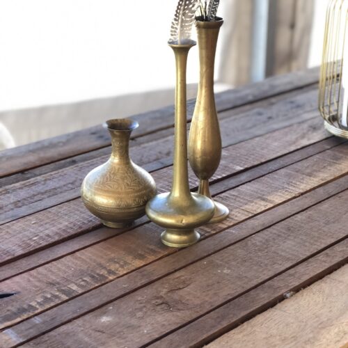 BRASS VASES - SMALL