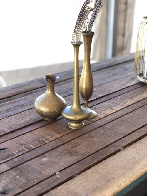 BRASS VASES - SMALL