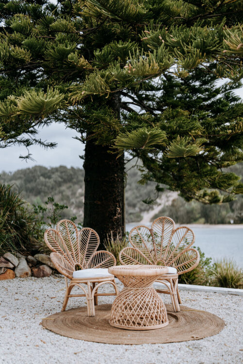 NATURAL BAMBOO RATTAN FLOWER CHAIR - Image 16