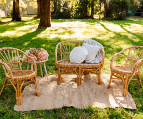 4 Piece Bamboo Furniture Set