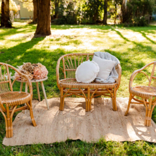 4 Piece Bamboo Furniture Set