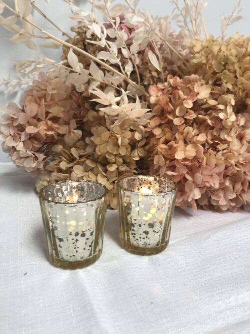 MERCURY TEALIGHT HOLDER - GOLD