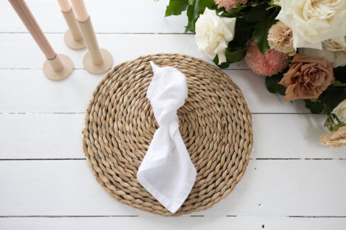 Cotton Serviettes/Napkins - White
