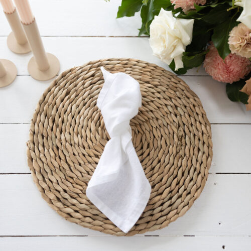 Cotton Serviettes/Napkins - White