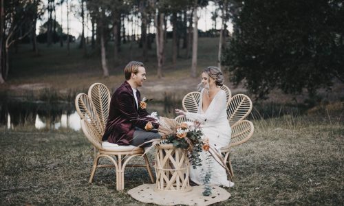NATURAL BAMBOO RATTAN FLOWER CHAIR - Image 2