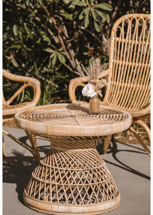 BAMBOO RATTAN SIDE/SIGNING TABLE - Image 2