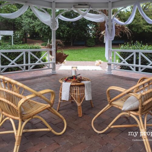 Curved Bamboo Ceremony Chairs