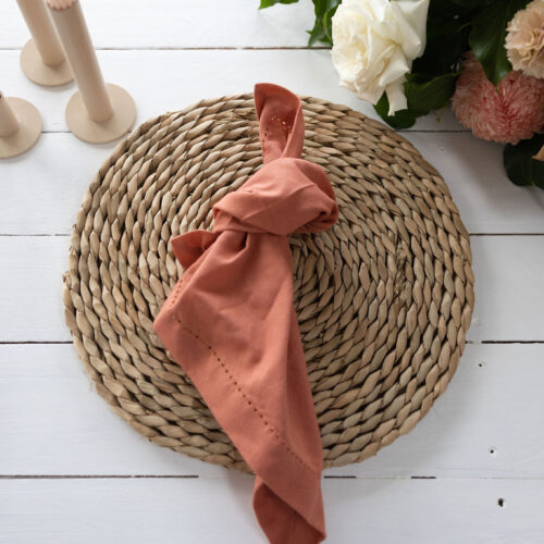 Cotton Serviettes/Napkins - Clay
