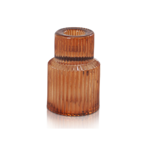 AMBER CANDLESTICK HOLDER
