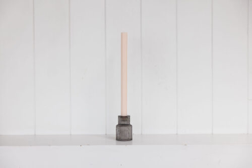 SMOKE GREY CANDLESTICK HOLDER - Image 3