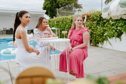 White Bar Table Package