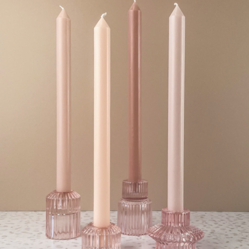 Rose Gold Candlestick Holders