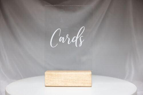 CARDS SIGN - PERSPEX ACRYLIC
