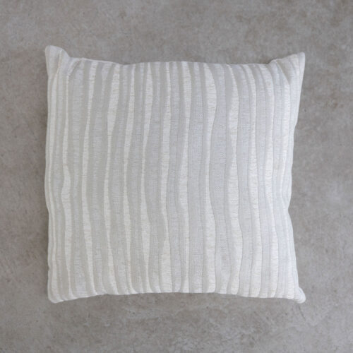 WHITE STRIPED CUSHION