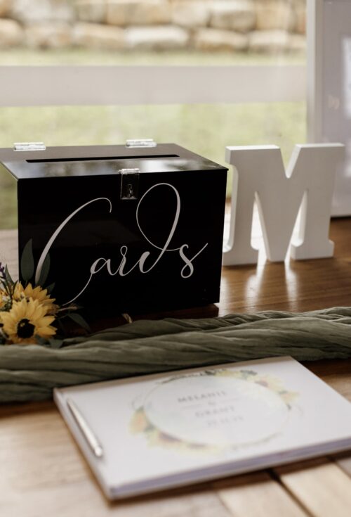 Black Wishing Well Cards Box - Image 3