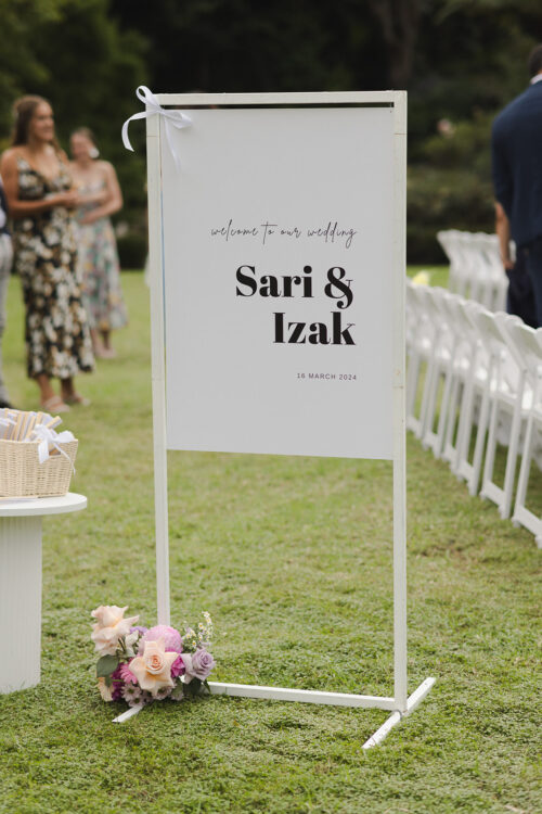 White Signage Frame Stand - Image 5