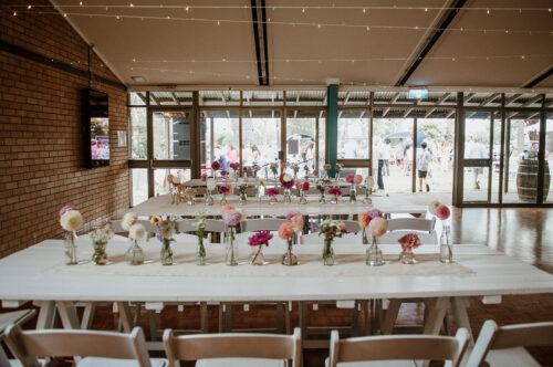 WHITE TIMBER TRESTLE TABLE - Image 7
