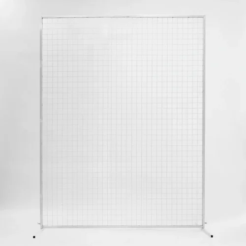 WHITE RECTANGLE MESH FRAME