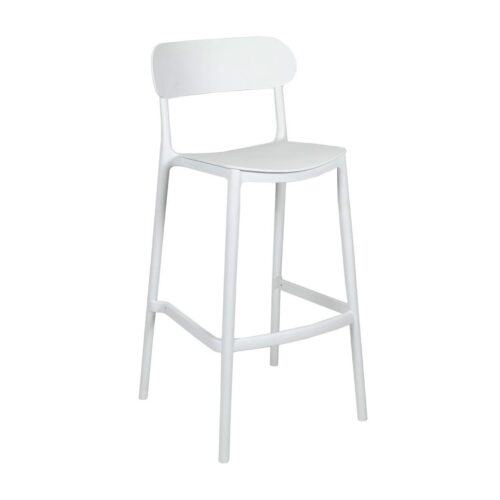 AMALFI WHITE BAR STOOL