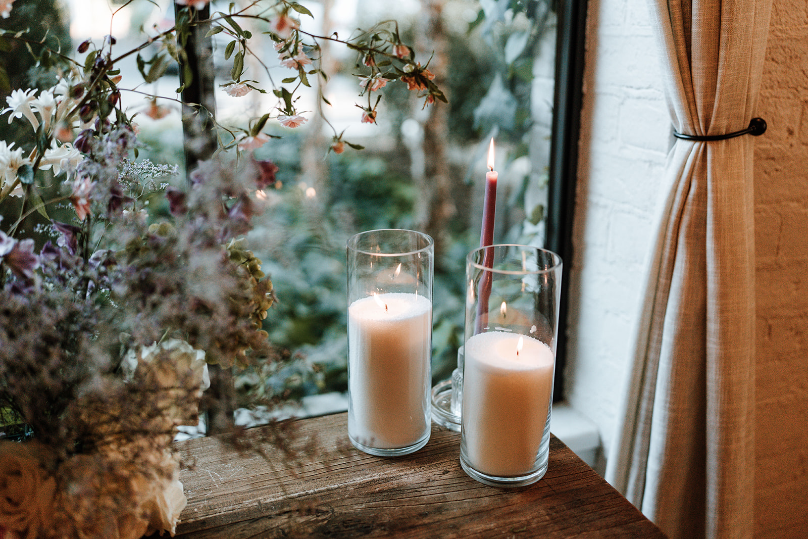 Cylinder Vase Candle - Set of 3 - Wax Sand Style