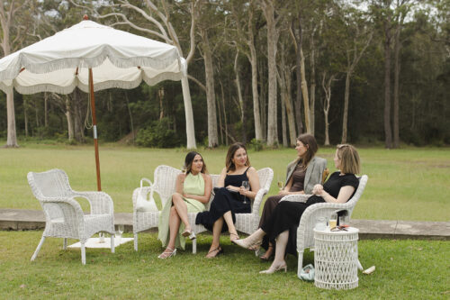 Double White Wicker Cane Sofa - Image 5